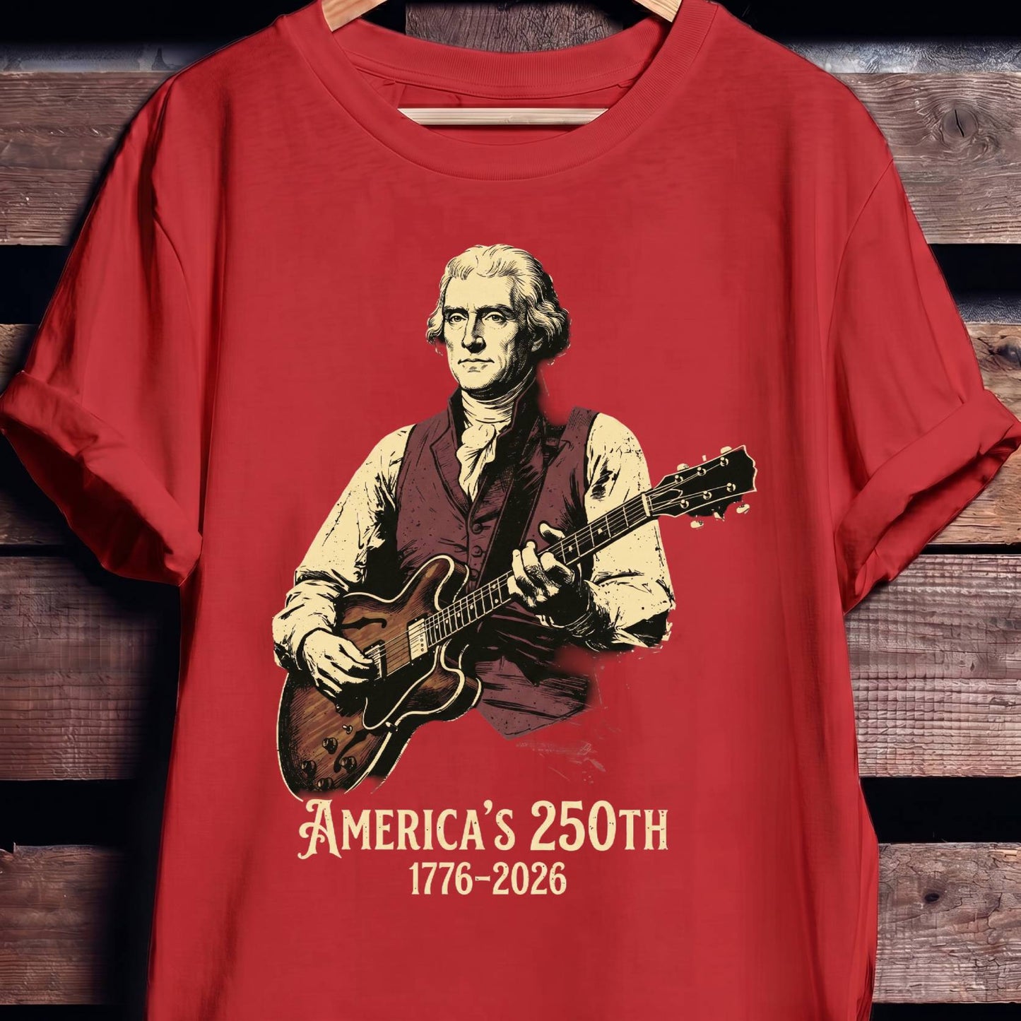 Thomas Jefferson Playing Guitar America 250 - The Music Frontiers