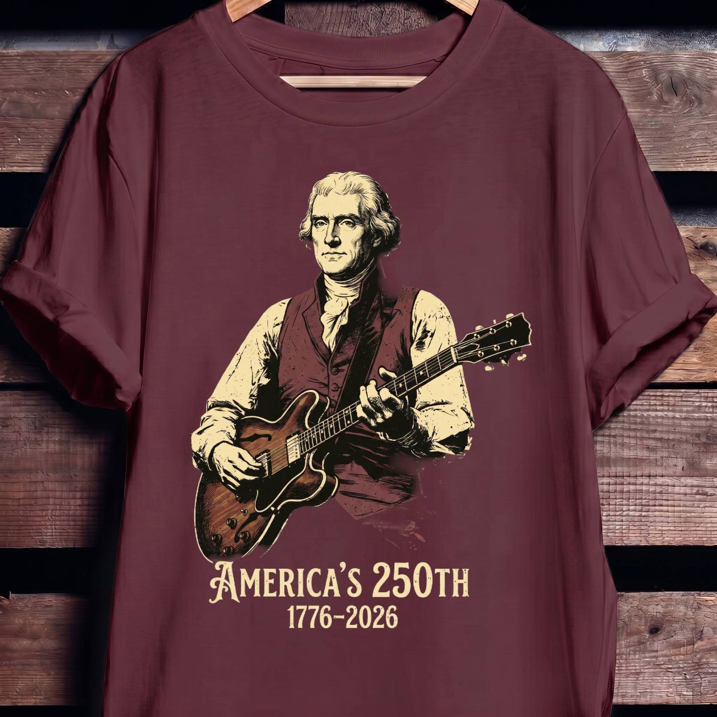 Thomas Jefferson Playing Guitar America 250 - The Music Frontiers