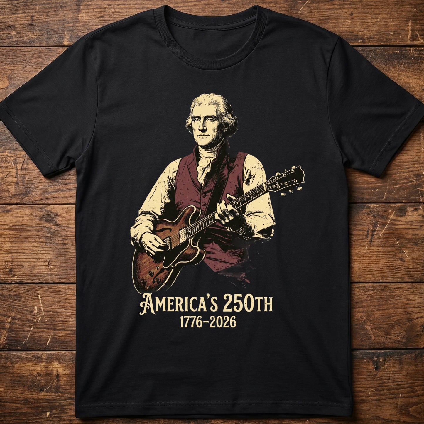 Thomas Jefferson Playing Guitar America 250 - The Music Frontiers