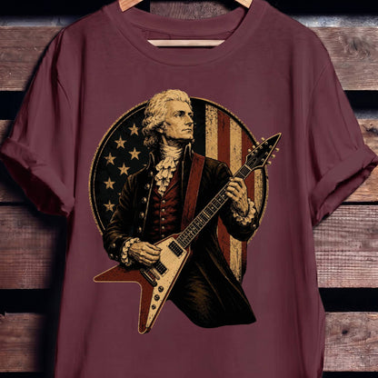 Thomas Jefferson playing V - Shape Electric Guitar - The Music Frontiers