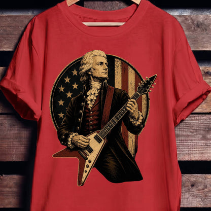 Thomas Jefferson playing V - Shape Electric Guitar - The Music Frontiers