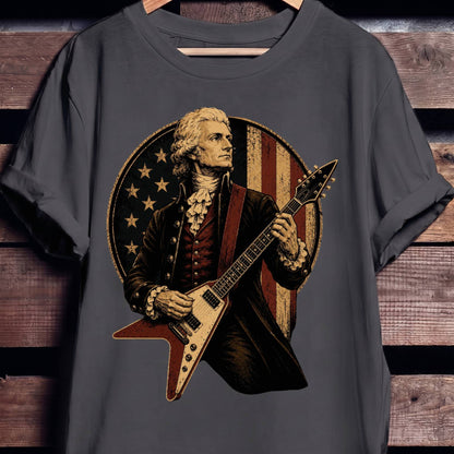 Thomas Jefferson playing V - Shape Electric Guitar - The Music Frontiers