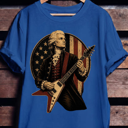 Thomas Jefferson playing V - Shape Electric Guitar - The Music Frontiers