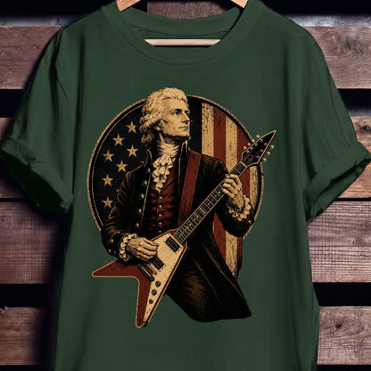 Thomas Jefferson playing V - Shape Electric Guitar - The Music Frontiers