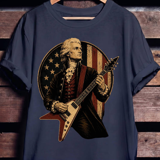 Thomas Jefferson playing V - Shape Electric Guitar - The Music Frontiers