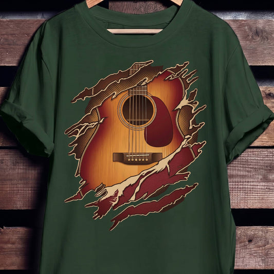 Torn Inside Acoustic Guitarist Tee