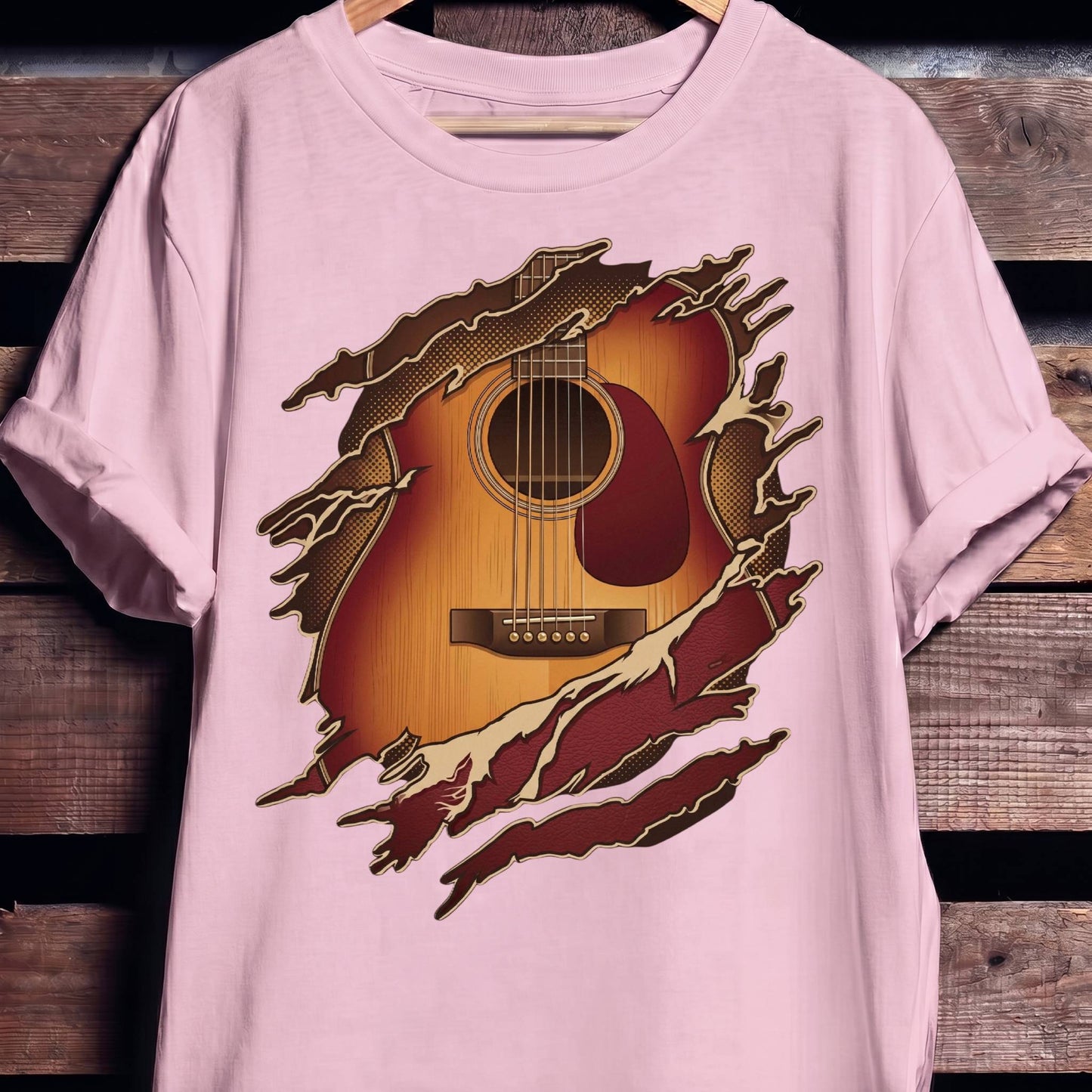Torn Inside Acoustic Guitarist Tee