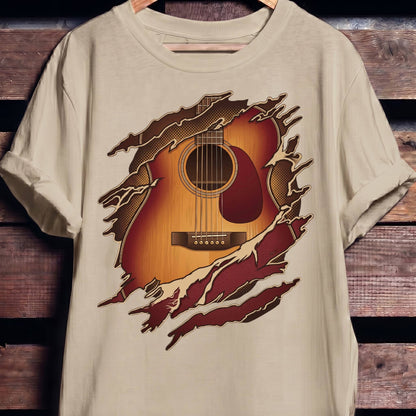 Torn Inside Acoustic Guitarist Tee