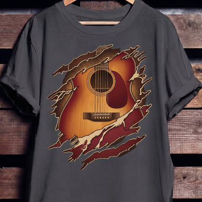 Torn Inside Acoustic Guitarist Tee