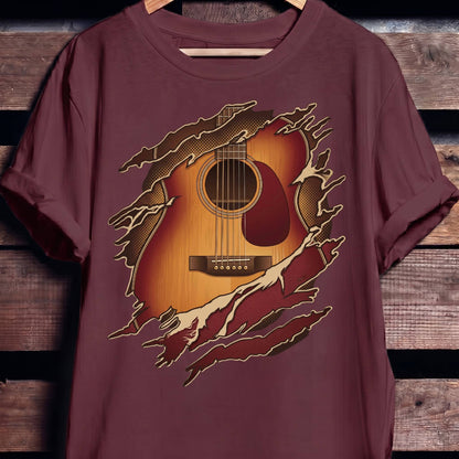Torn Inside Acoustic Guitarist Tee