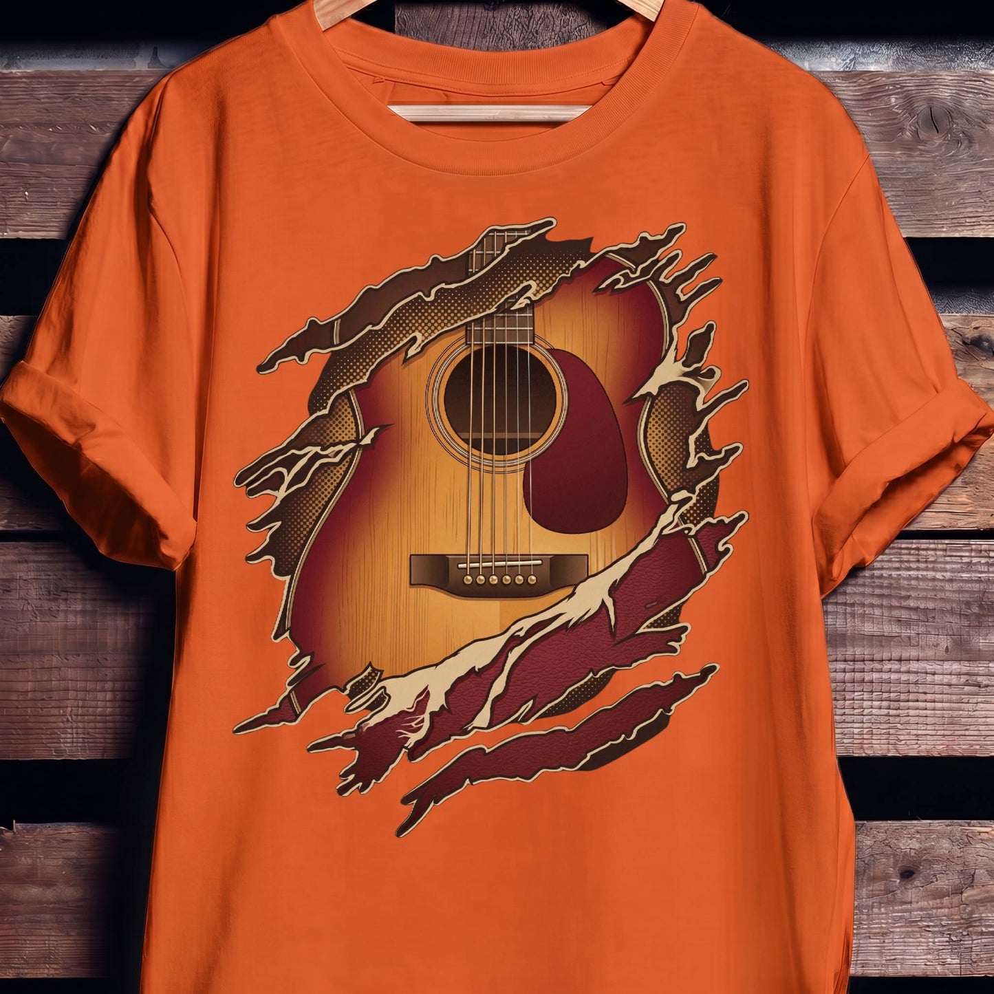 Torn Inside Acoustic Guitarist Tee
