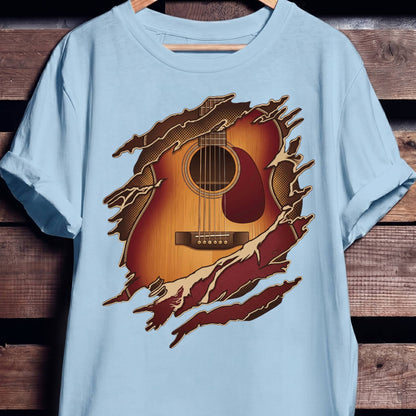 Torn Inside Acoustic Guitarist Tee