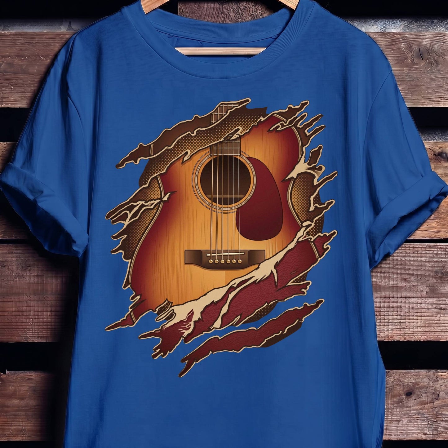 Torn Inside Acoustic Guitarist Tee