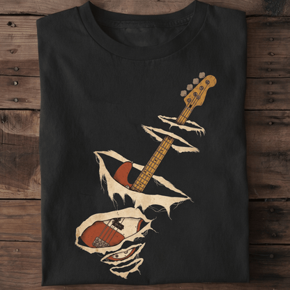 Torn Surface Bassist T-Shirt - The Music Frontiers