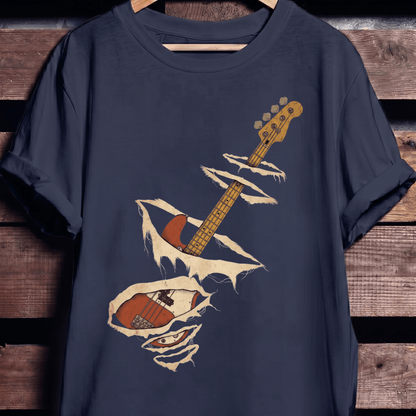 Torn Surface Bassist T-Shirt - The Music Frontiers