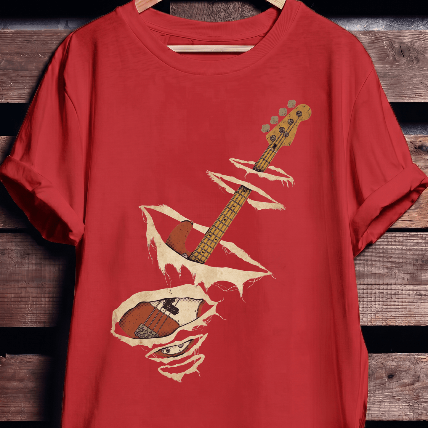 Torn Surface Bassist T-Shirt - The Music Frontiers