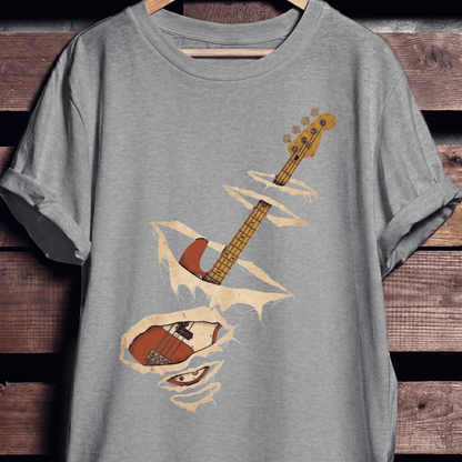 Torn Surface Bassist T-Shirt - The Music Frontiers