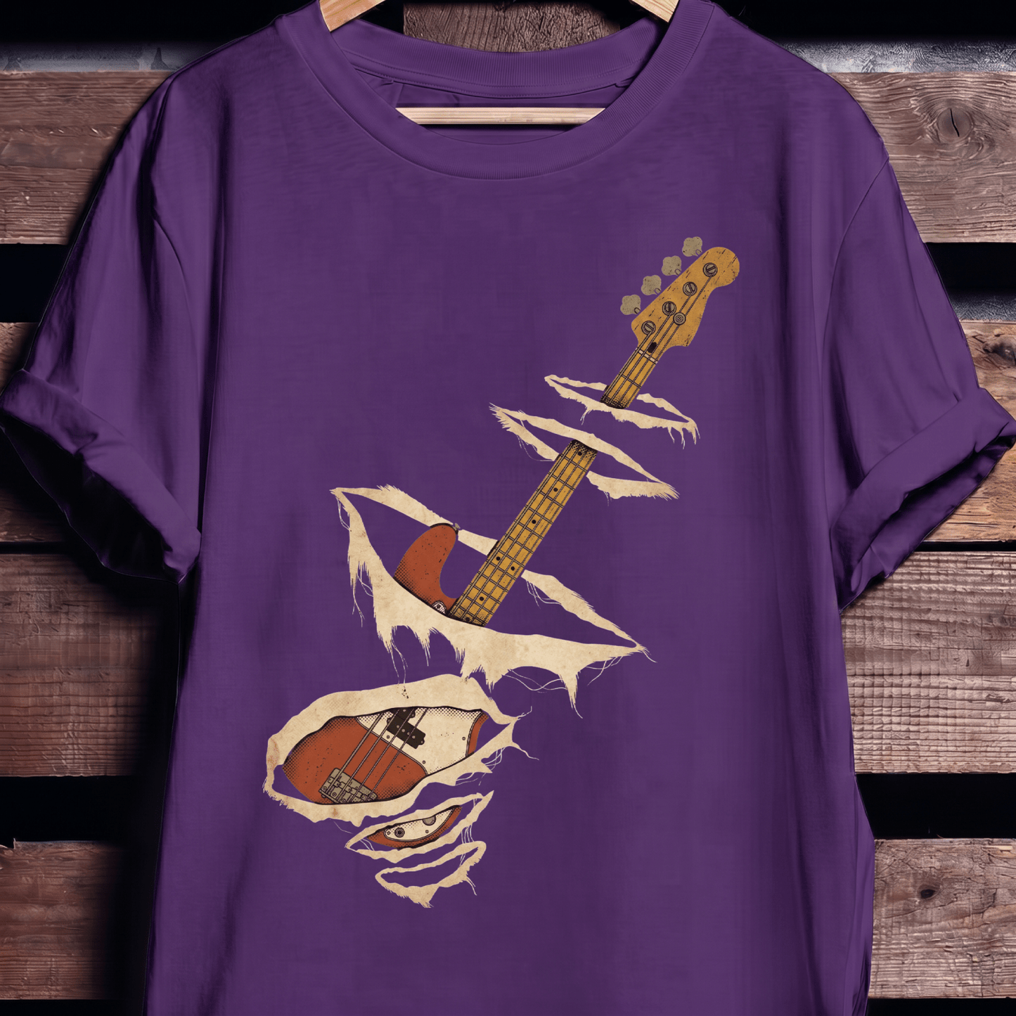 Torn Surface Bassist T-Shirt - The Music Frontiers