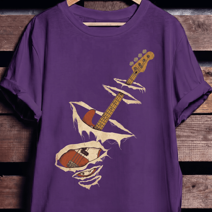 Torn Surface Bassist T-Shirt - The Music Frontiers