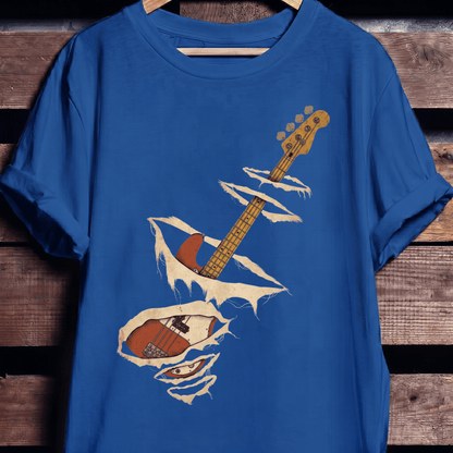 Torn Surface Bassist T-Shirt - The Music Frontiers