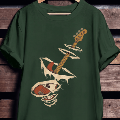 Torn Surface Bassist T-Shirt - The Music Frontiers