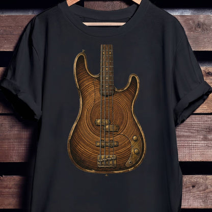 Tree Ring Bass Guitar Tee