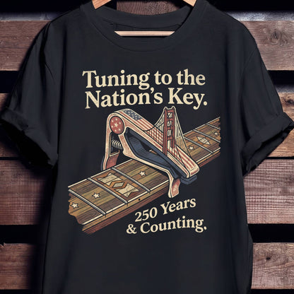 Tuning to the Nations Key Guitar Capo America 250th - The Music Frontiers