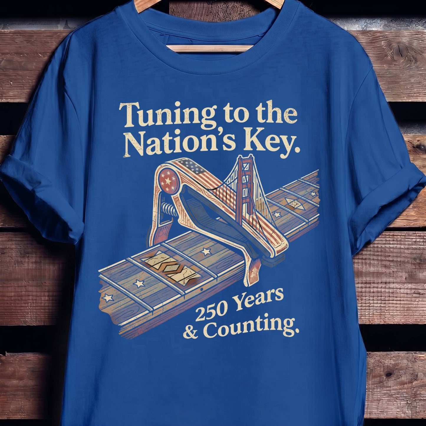 Tuning to the Nations Key Guitar Capo America 250th - The Music Frontiers