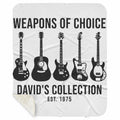 Custom Sherpa Blanket – Your Music Design - Sherpa blanket 50x60 with a personalized music design