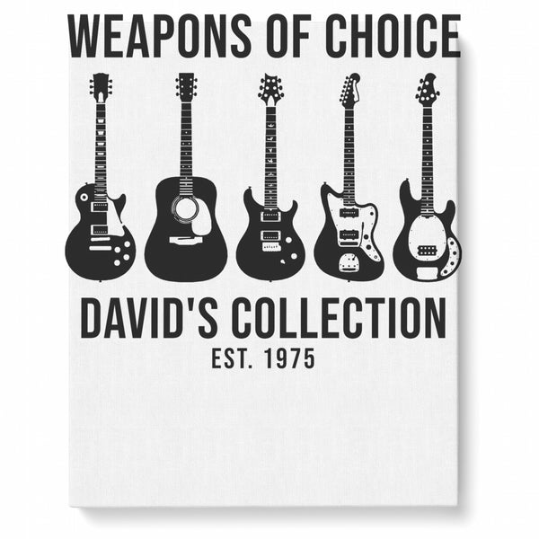 Custom Matte Canvas – Music Wall Art - Matte canvas 16x20 with a personalized music design