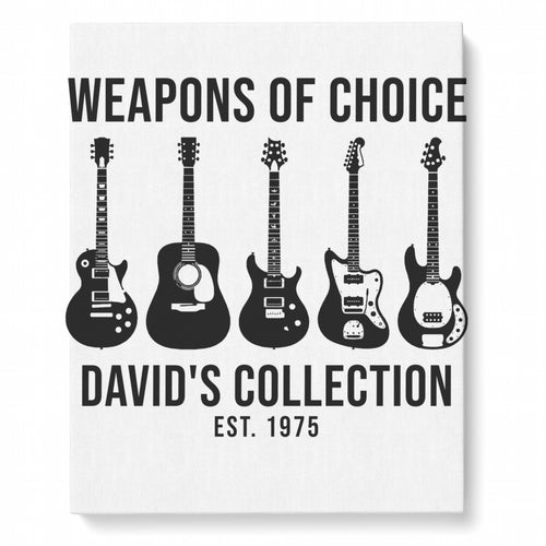 Custom Matte Canvas – Music Wall Art - Matte canvas 16x20 with a personalized music design