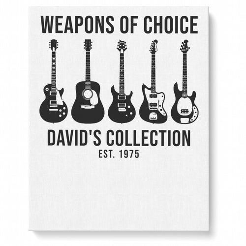 Custom Matte Canvas – Music Wall Art - Matte canvas 8x10 with a personalized music design