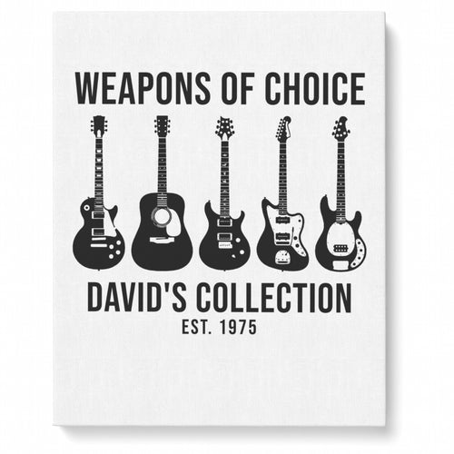 Custom Matte Canvas – Music Wall Art - Matte canvas 8x10 with a personalized music design