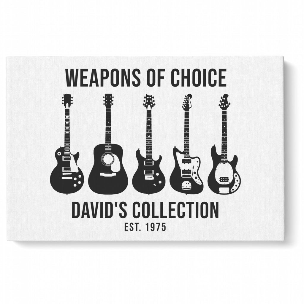 Custom Matte Canvas – Music Wall Art - Landscape canvas 12x8 with a personalized music design