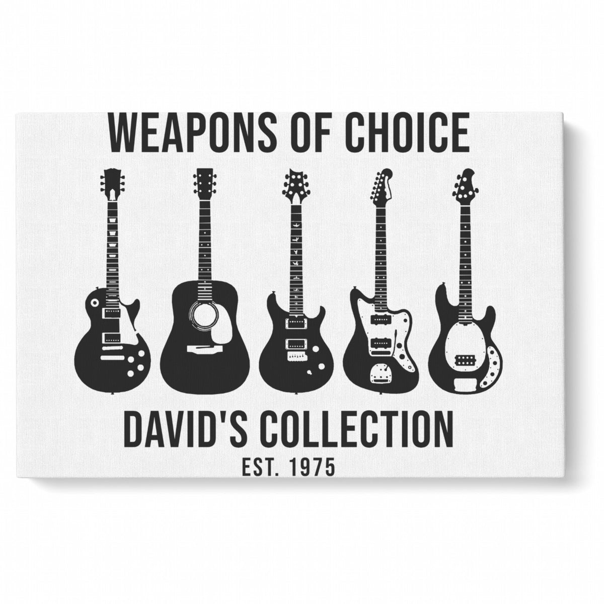 Custom Matte Canvas – Music Wall Art - Landscape canvas 12x8 with a personalized music design