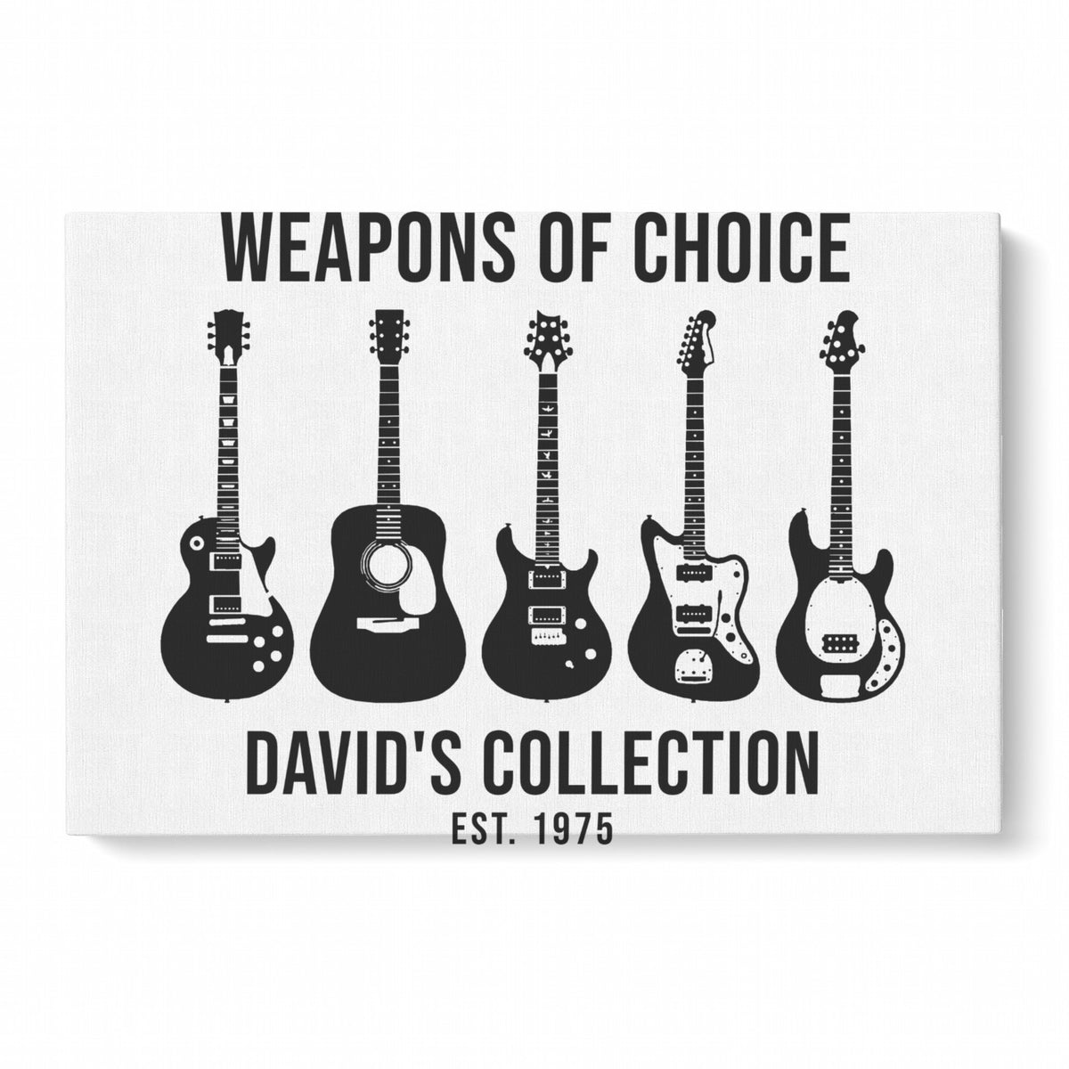 Custom Matte Canvas – Music Wall Art - Landscape canvas 24x16 with a personalized music design