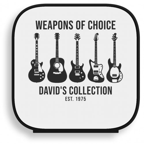 Custom Bluetooth Speaker – Your Music Design - Mini speaker black with a personalized music design