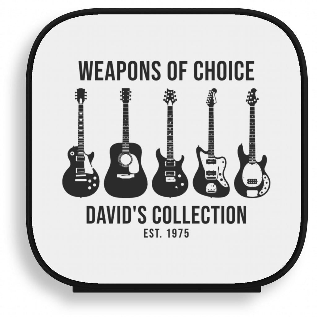 Custom Bluetooth Speaker – Your Music Design - Mini speaker black with a personalized music design