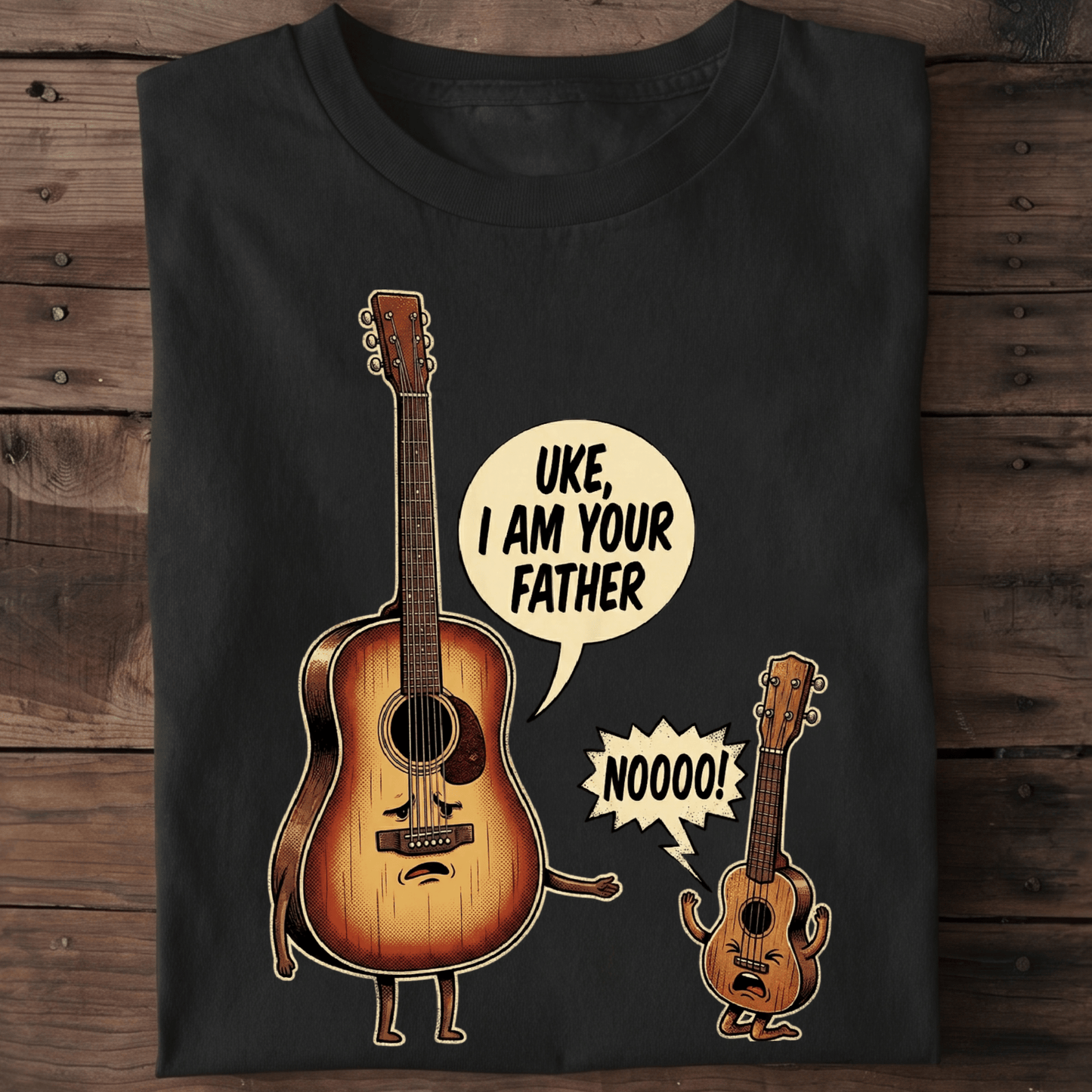 "Uke, I Am Your Father" Guitar Tee — Hilarious Musician Shirt - The Music Frontiers