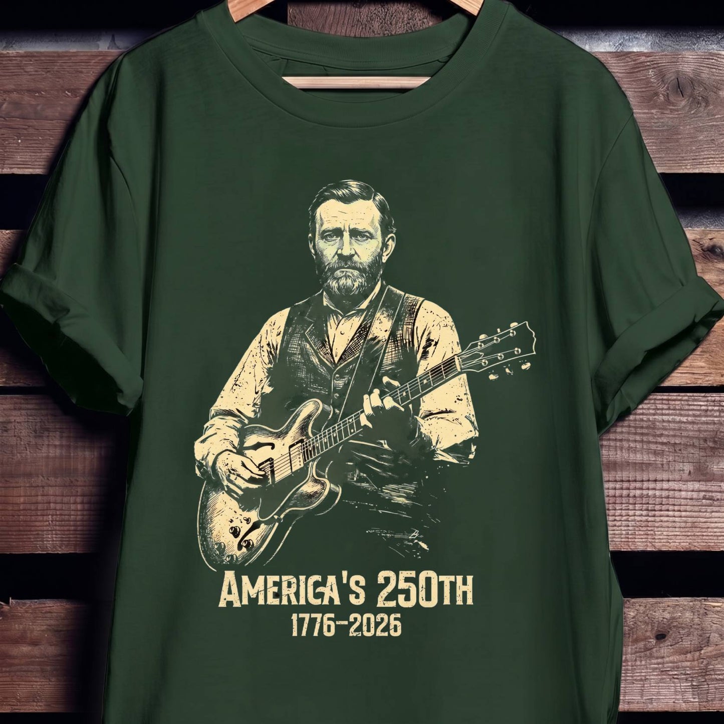 Ulysses S Grant Playing Guitar America 250 - The Music Frontiers