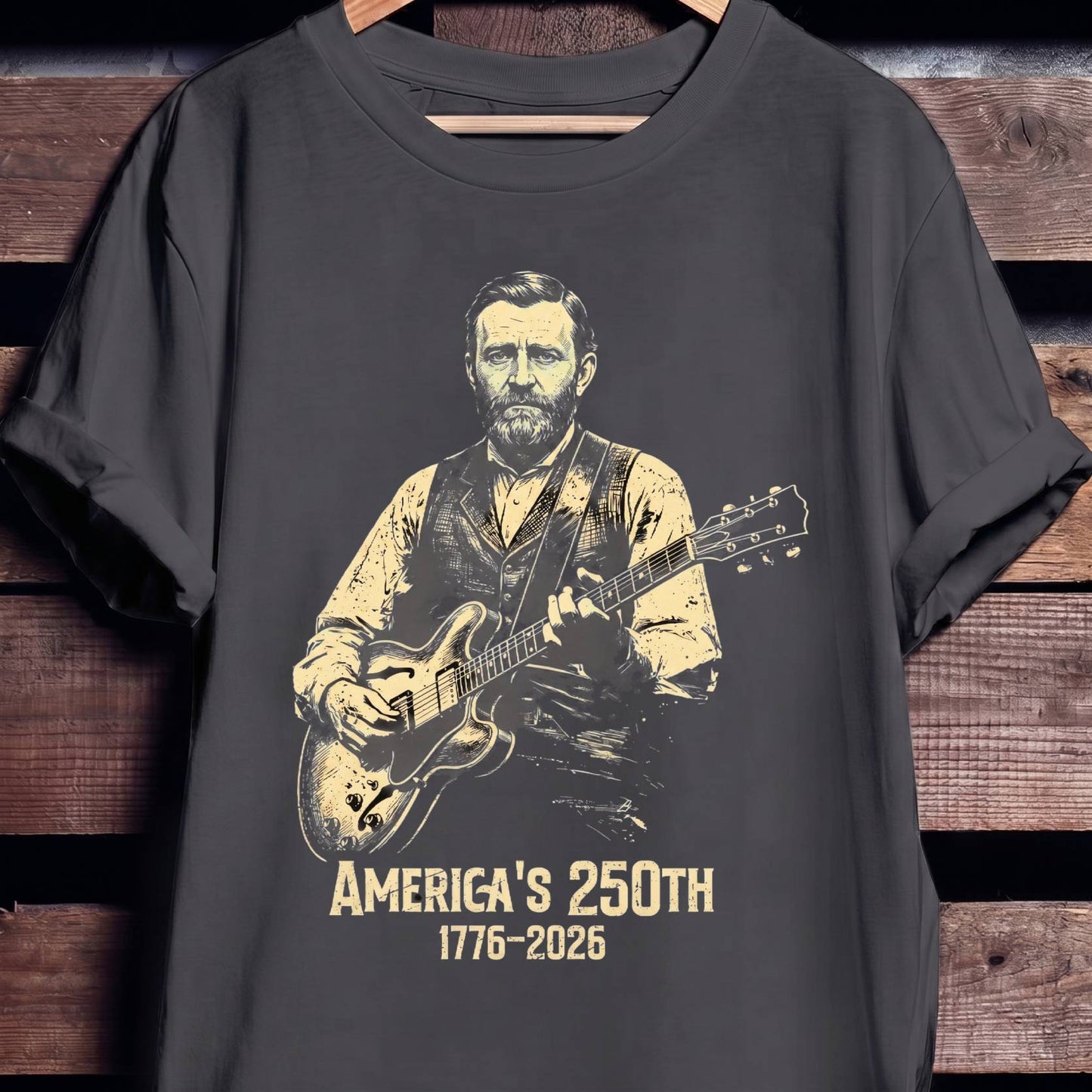 Ulysses S Grant Playing Guitar America 250 - The Music Frontiers