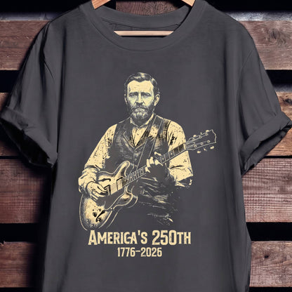 Ulysses S Grant Playing Guitar America 250 - The Music Frontiers