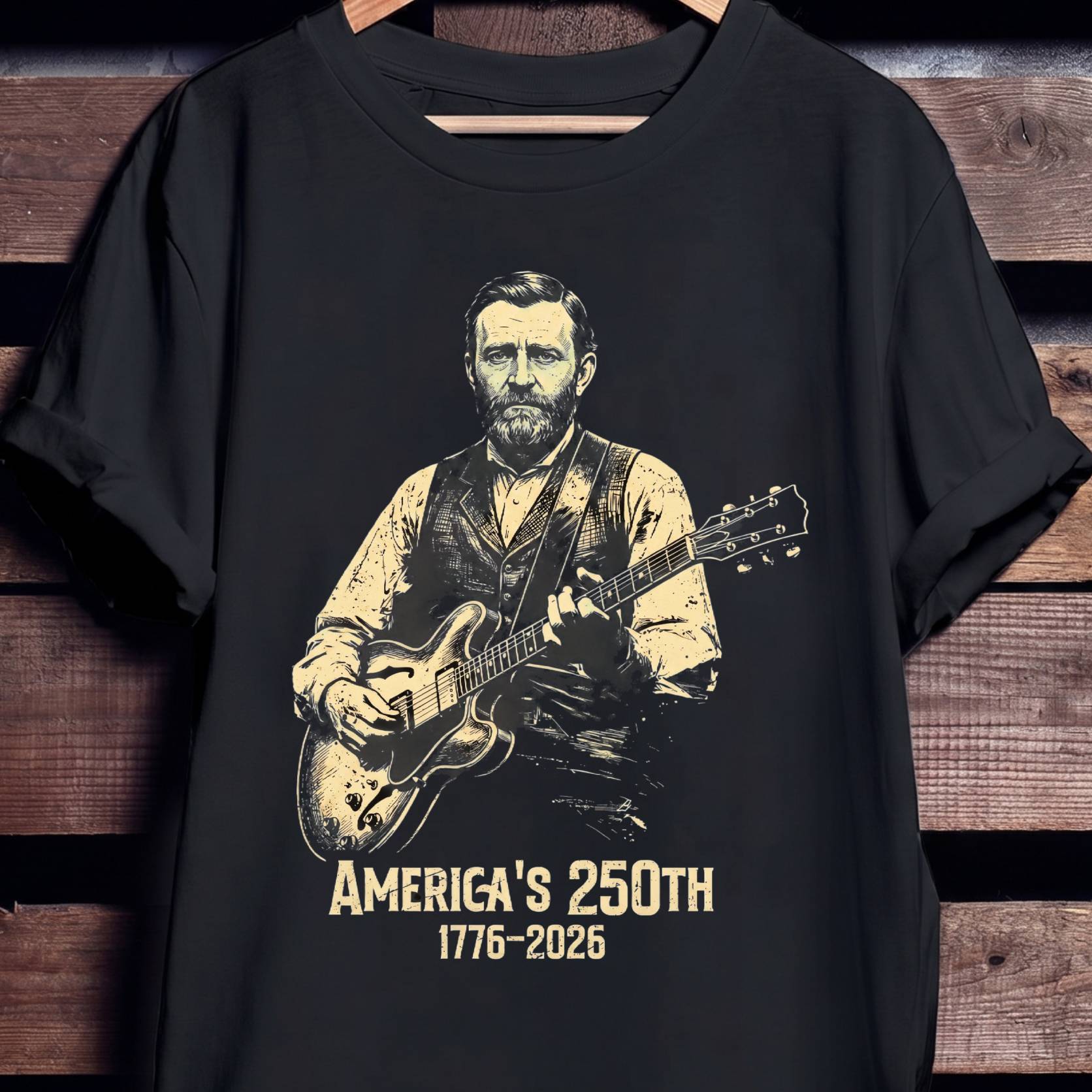 Ulysses S Grant Playing Guitar America 250 - The Music Frontiers