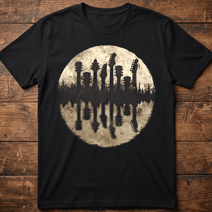 Vintage Guitar Forest Reflection T-shirt - The Music Frontiers