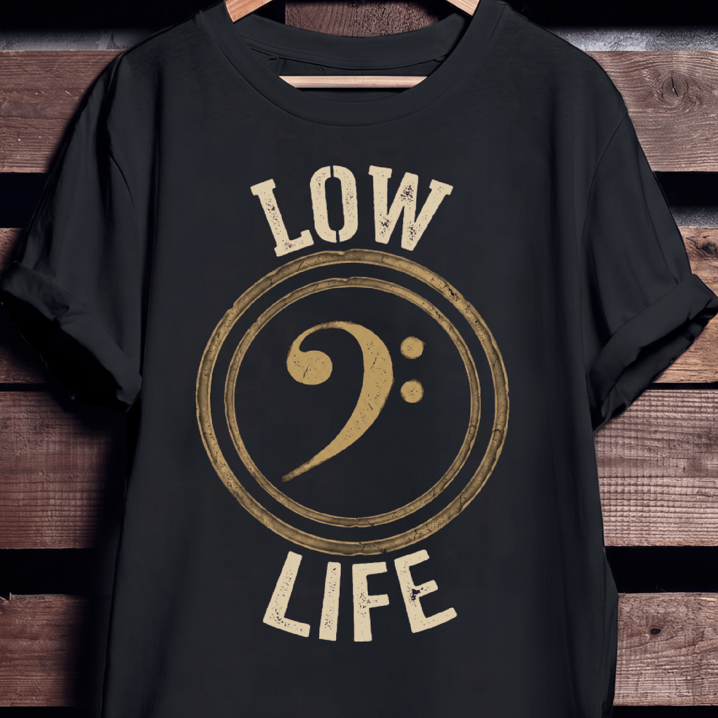 Low Life Bass Clef Tee - The Music Frontiers