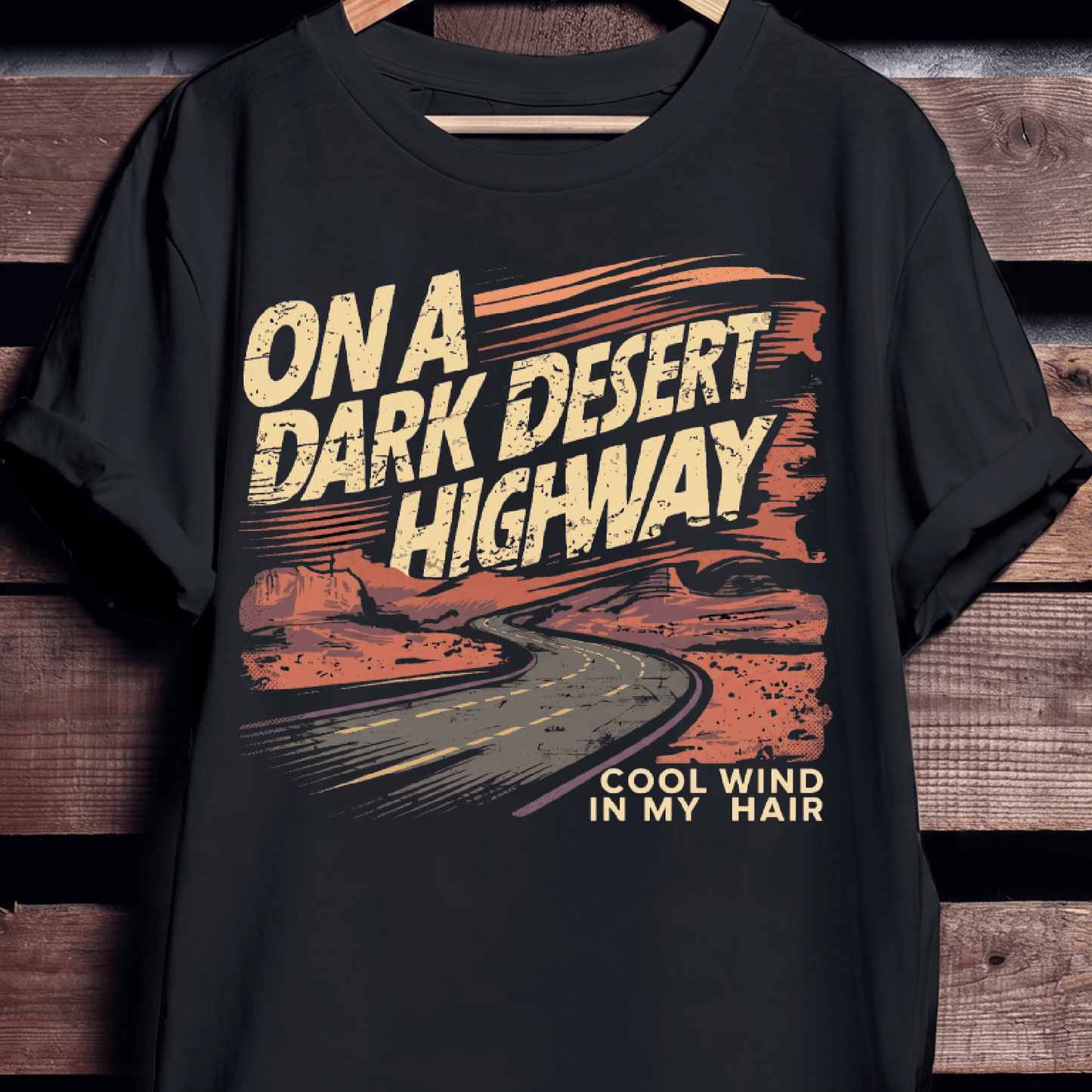 Retro Guitarist Road Trip Tee - Vintage Musician T-shirt - The Music Frontiers