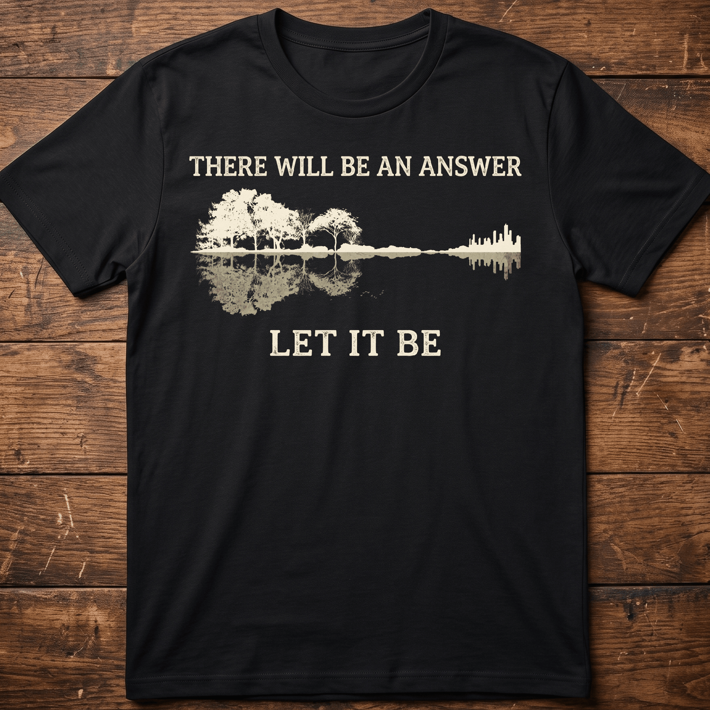 Vintage Let It Be Nature Guitarist Tee - The Music Frontiers