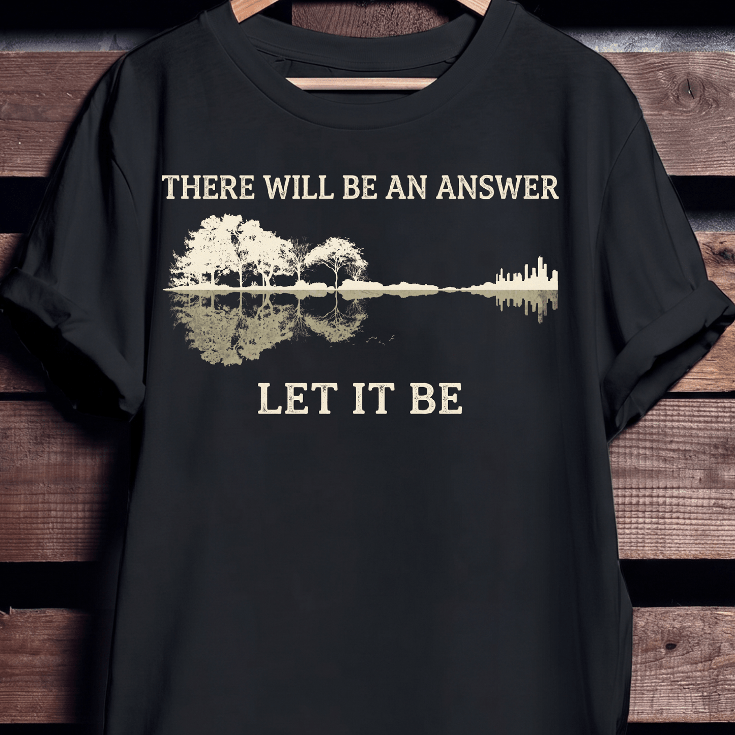 Vintage Let It Be Nature Guitarist Tee - The Music Frontiers