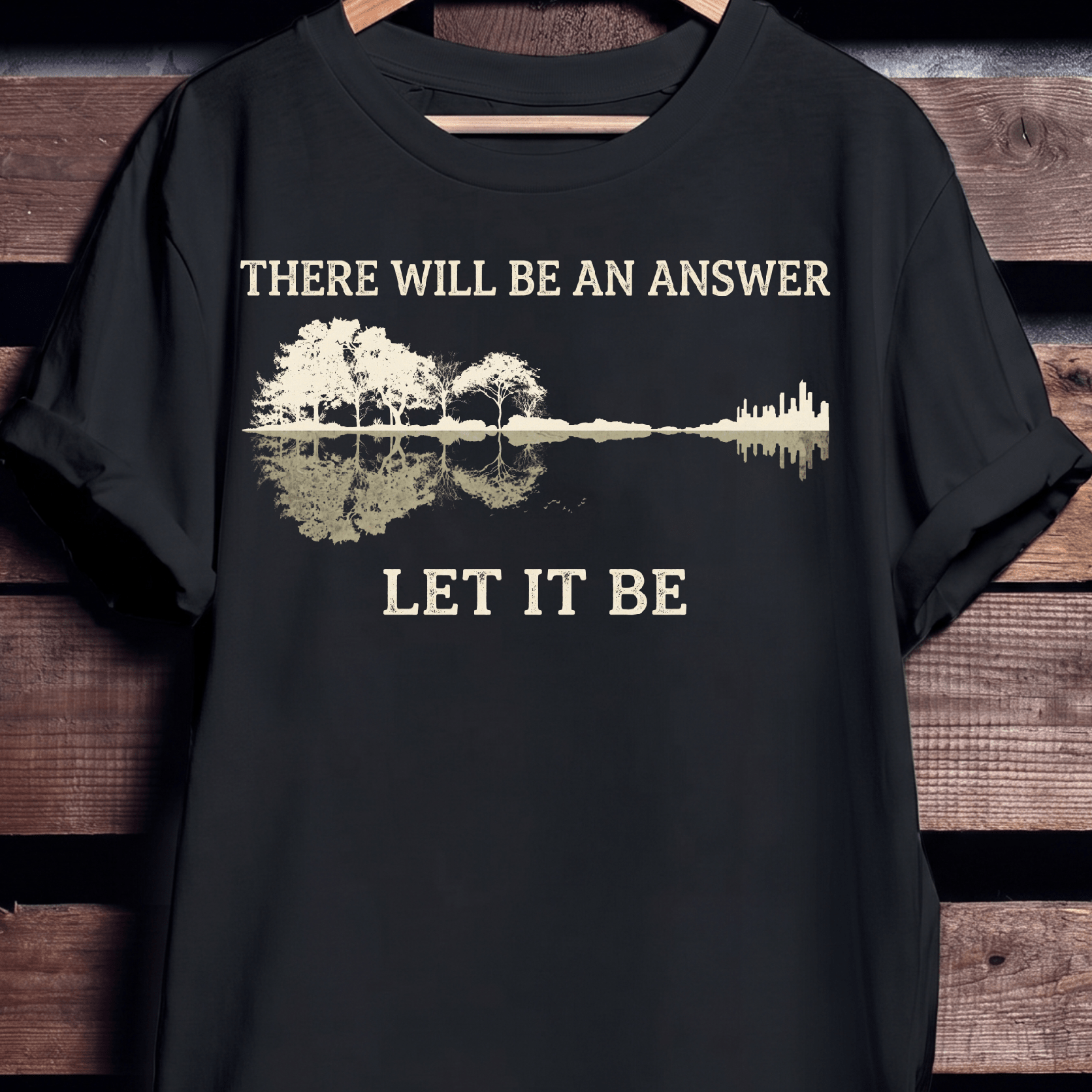 Vintage Let It Be Nature Guitarist Tee - The Music Frontiers
