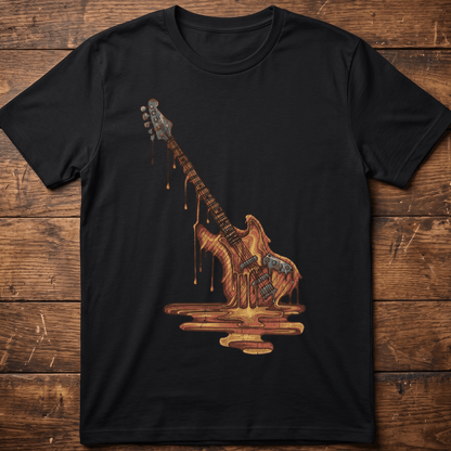 Vintage Melting Guitar Surreal Art T-shirt - The Music Frontiers